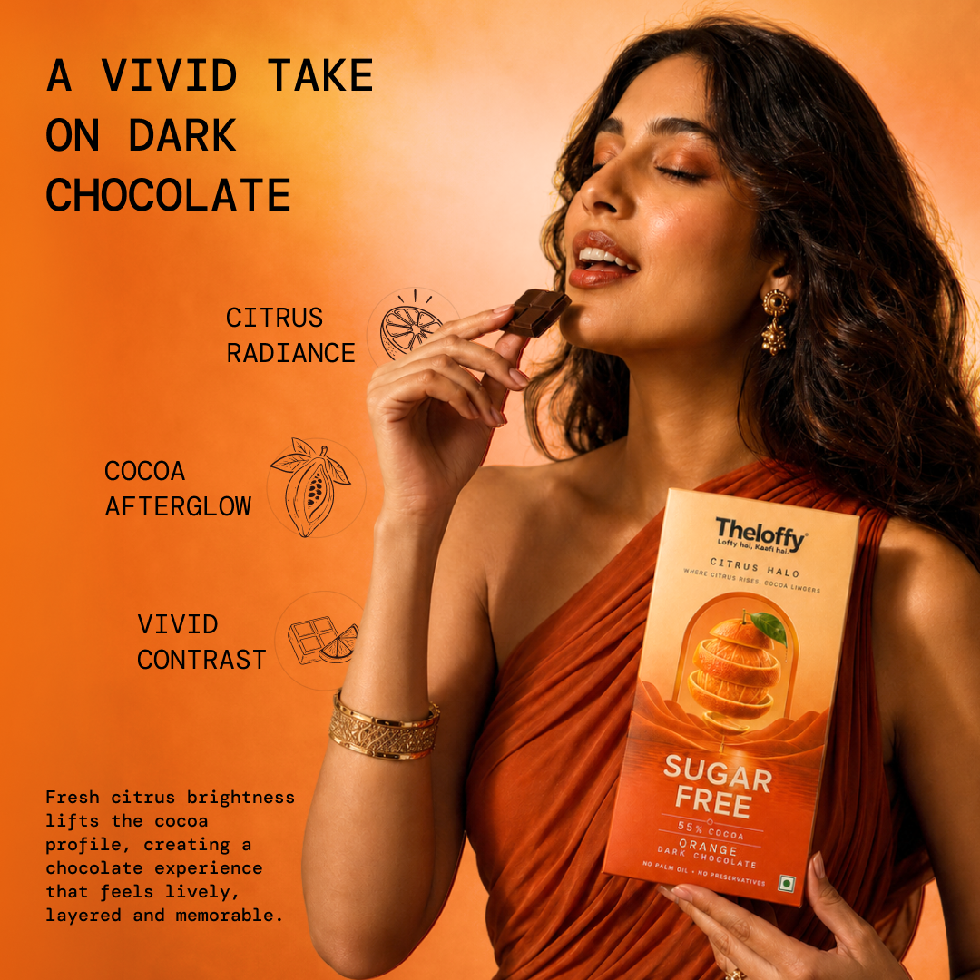 Theloffy Citrus Halo Orange Dark Chocolate Lifestyle