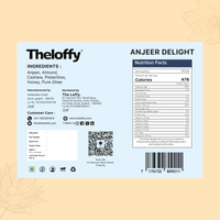 Anjeer Delight – Back Label with Product Information