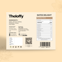 Dates Delight 500g – Back Label with Product Information