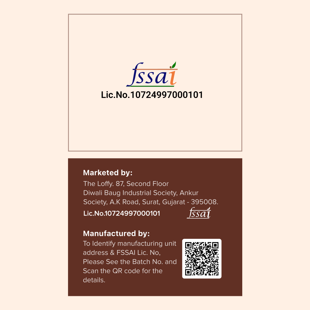 Theloffy Deep Still Dark Chocolate FSSAI Details